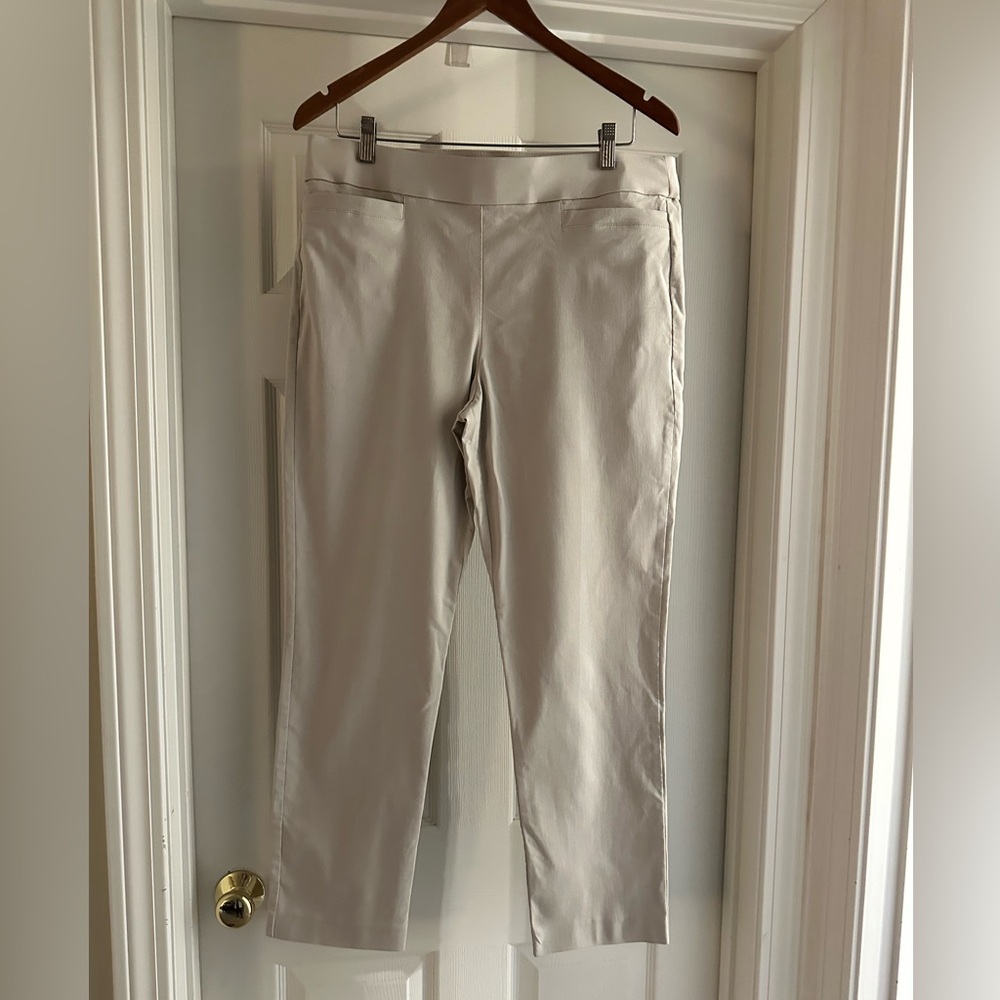 JM Collection Light Tan Pull On Pants